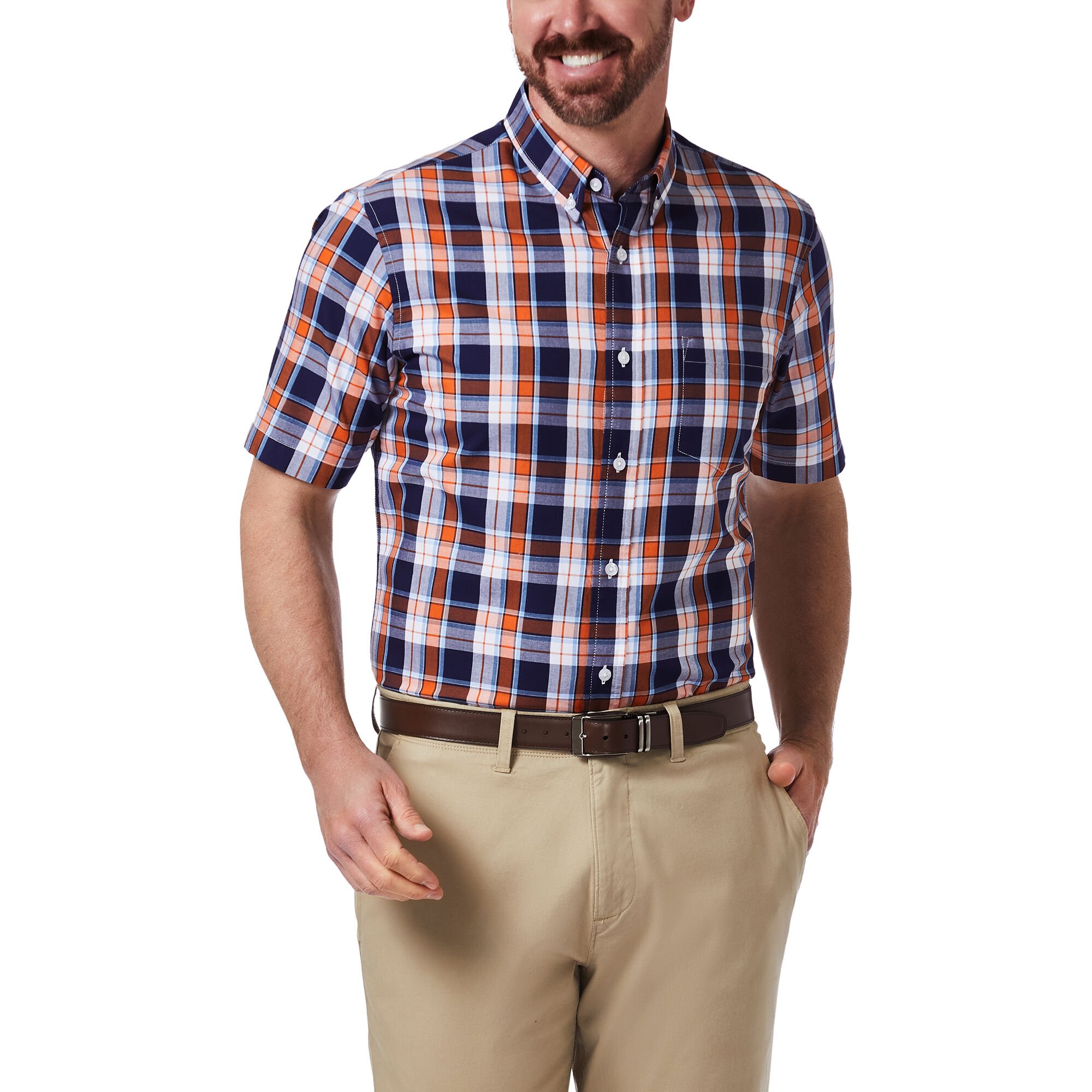 Plaid button down