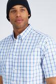 Plaid Button Down Shirt, BLUE view# 4