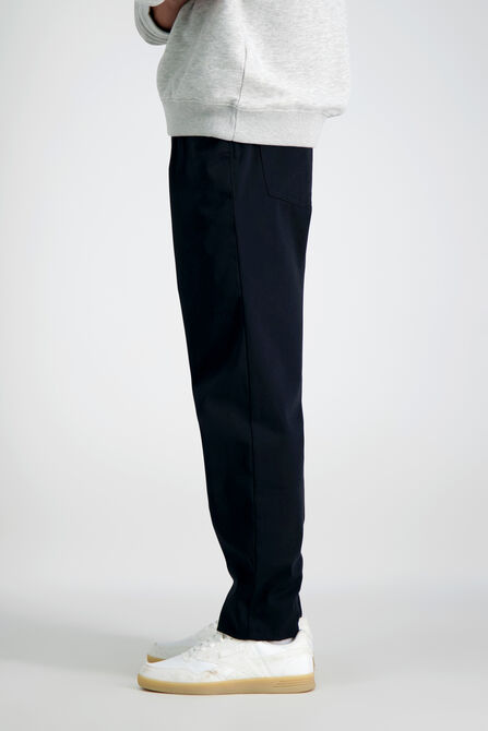 Iron Free Premium Solid 5-Pocket Pant, Black view# 3