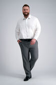 Premium Comfort Big Dress Shirt - White, White view# 3