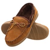 Genuine Suede Moccasin, Khaki view# 1