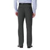 J.M. Haggar Premium Stretch Suit Pant - Flat Front, Med Grey view# 3