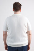 Big &amp; Tall Johnny Collar Ribbed Sweater, Winter White view# 2