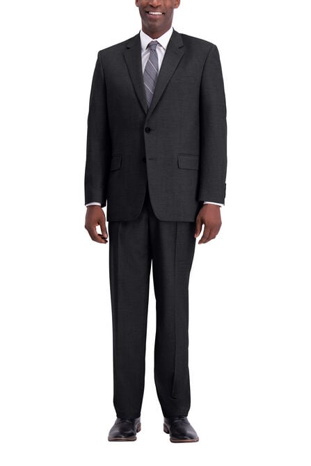 J.M. Haggar Texture Weave Suit Jacket, Charcoal Heather view# 1
