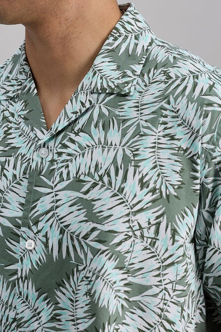 Short Sleeve Camp Shirt, White view# 2