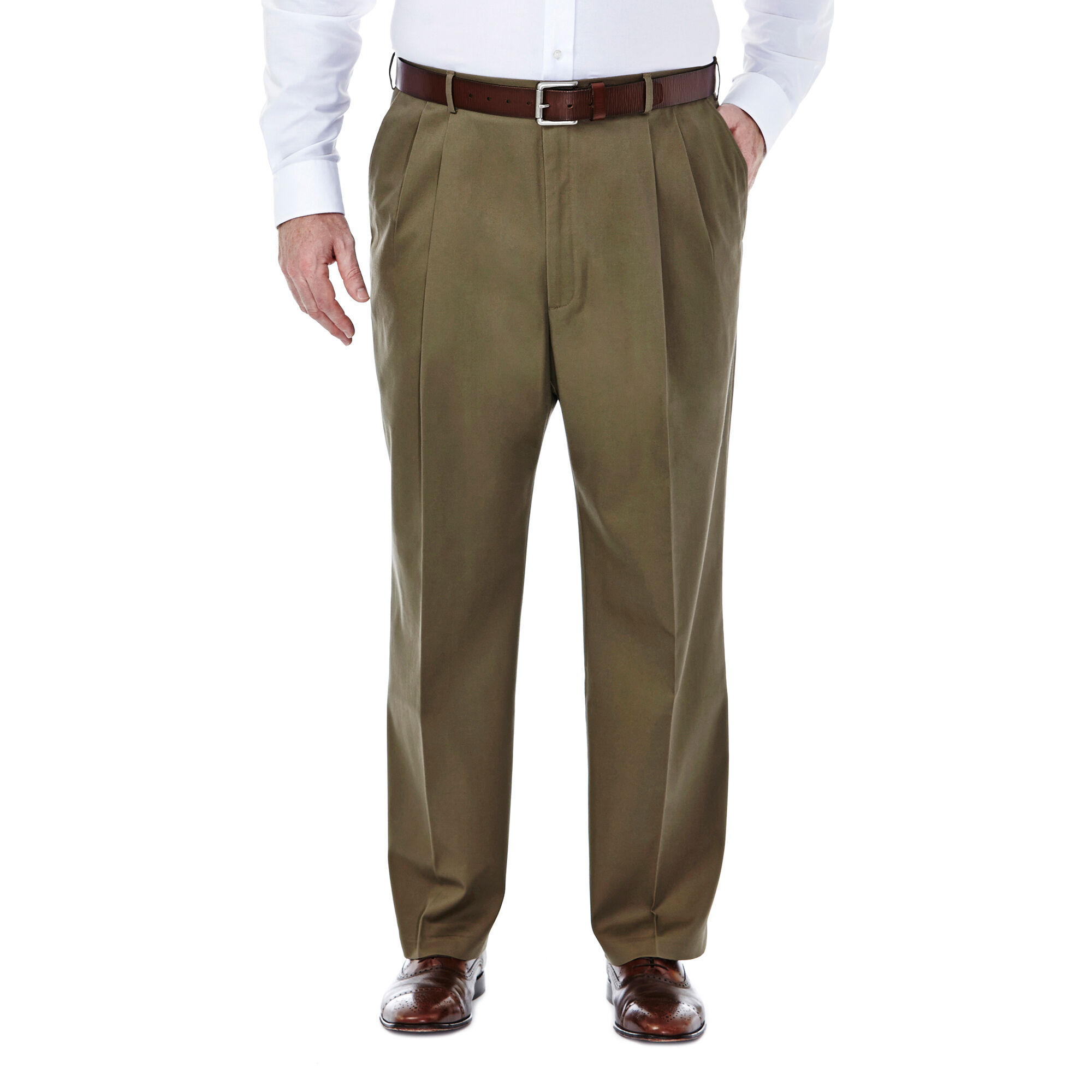 Big Tall Premium No Iron Khaki Classic Fit Pant Haggar