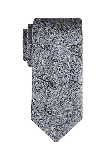 Graphite Paisley Tie, Graphite view# 1