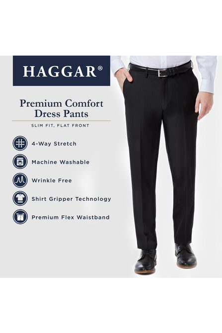 Premium Comfort Dress Pant, Med Grey view# 6