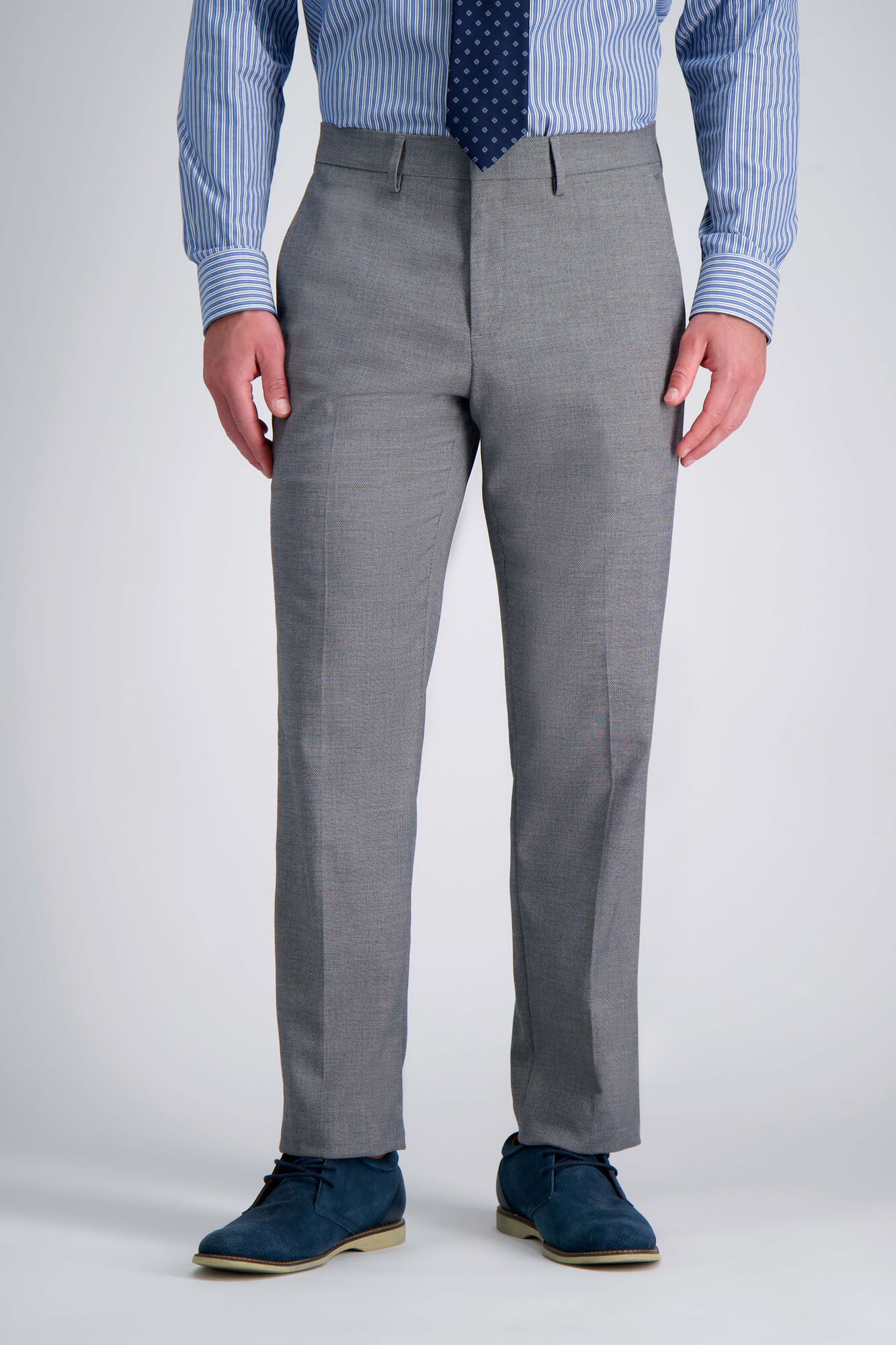 J.M. Haggar Micro Dobby Suit Pant Grey (HY70235 Clothing Pants) photo