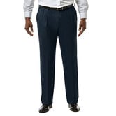 Big &amp; Tall J.M. Haggar Premium Stretch Suit Pant - Pleated Front, Dark Navy view# 1