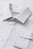 Premium Comfort Performance Cotton Dress Shirt - Grey Plaid,  view# 5