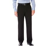 J.M. Haggar Premium Stretch Suit Pant - Flat Front, Black view# 1