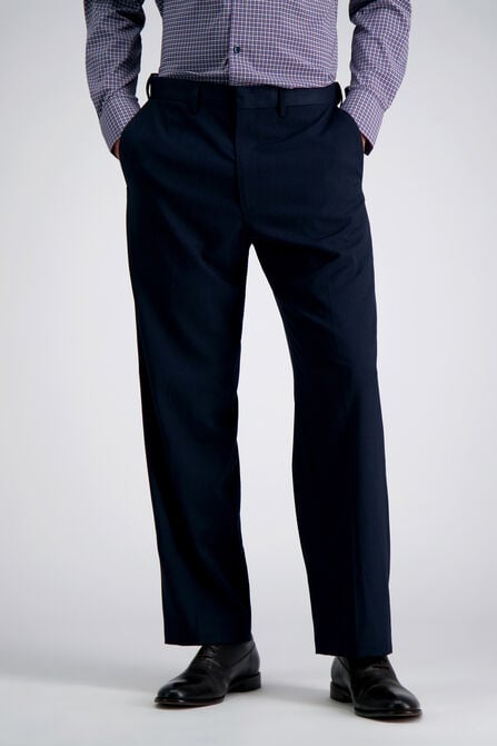 J.M. Haggar Micro Herringbone Suit Pant, Navy view# 1
