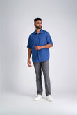 Dobby Button Down Shirt, Light Blue view# 3