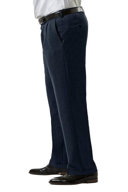Big &amp; Tall J.M. Haggar Premium Stretch Suit Pant - Pleated Front, Dark Navy view# 2