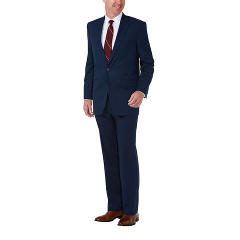 J.M. Haggar Premium Stretch Shadow Check Suit Jacket, BLUE