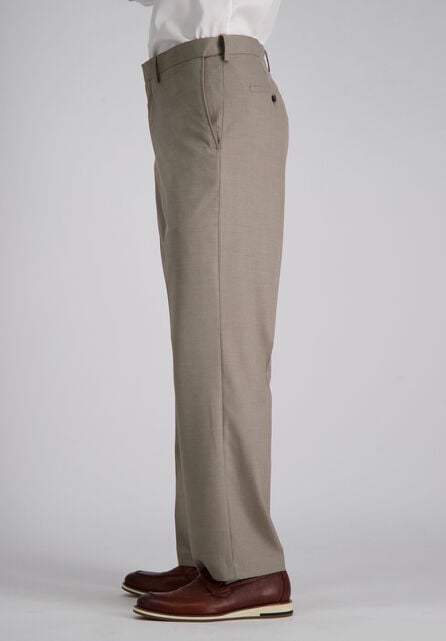 J.M. Haggar Premium Stretch Suit Pant - Flat Front, Oatmeal