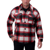 Supersoft Plaid Shacket, Red view# 1