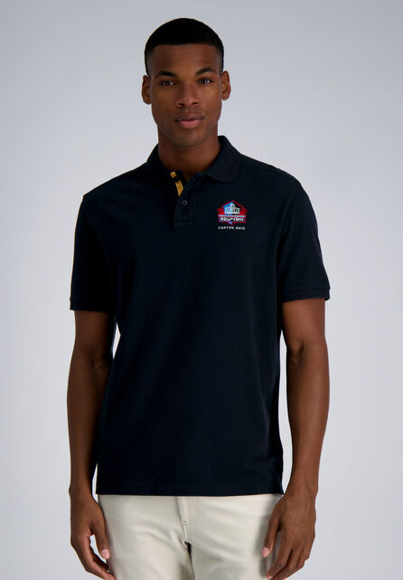 Pro Football Hall of Fame X Haggar - Vintage Wash Polo, Black