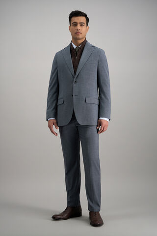 J.M. Haggar Medium Glen Plaid Suit Jacket, Chambray