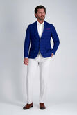 J.M. Haggar Slub Windowpane Sport Coat, Indigo view# 3
