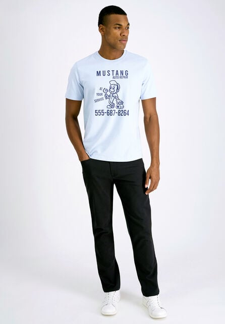 Mustang&reg; 5-Pocket Pant, Black