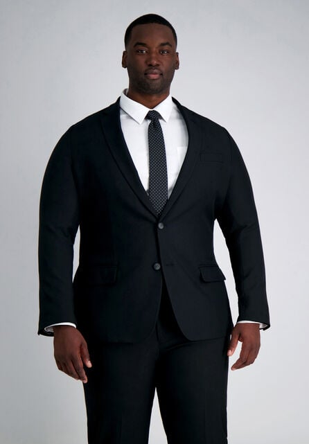 Big &amp; Tall Smart Wash&reg; Suit Separate Jacket, Black