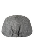 Brushed Herringbone Center Seam Flat Cap, Graphite view# 5
