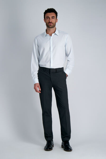 Smart Wash&reg; Dress Shirt - Blue Check,  view# 3