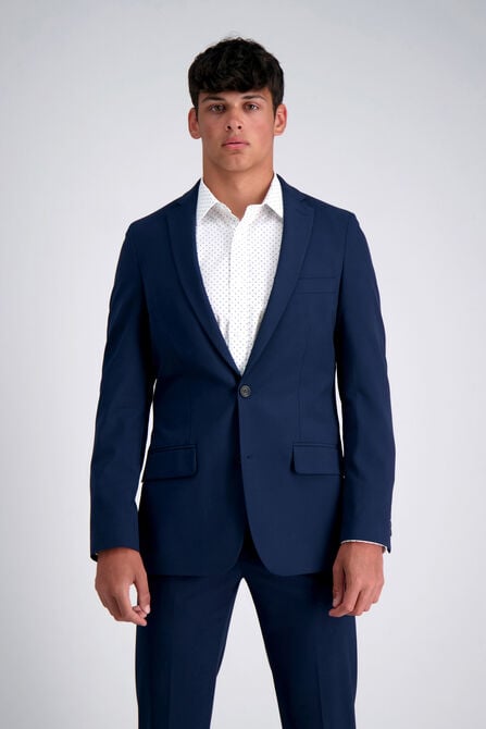 JM Haggar Slim 4 Way Stretch Suit Jacket, BLUE view# 2