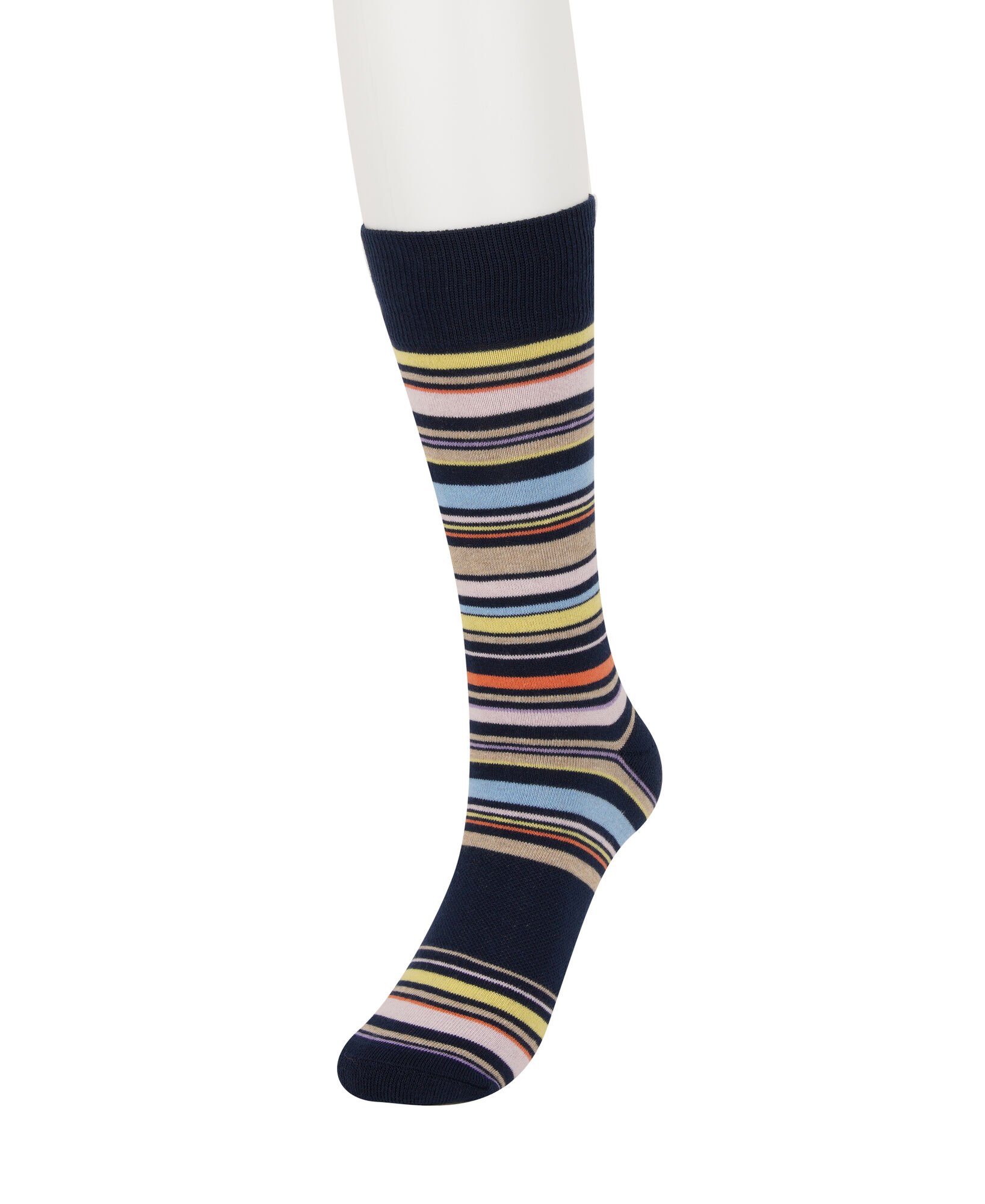 Haggar Navy Variegated Striped Socks Navy (5R10-1038 Clothing Underwear & Socks) photo