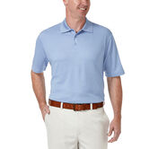 Solid Waffle Polo, Aqua Sky view# 5