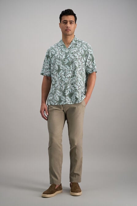 Short Sleeve Camp Shirt, White view# 3