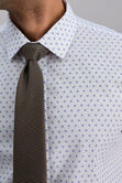 Premium Comfort Dress Shirt -  White &amp; Blue,  view# 5