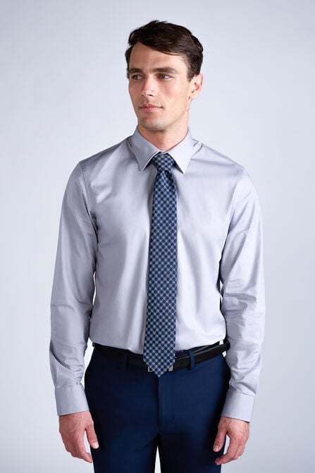 Premium Comfort Dress Shirt - Light Grey, Light Grey view# 1
