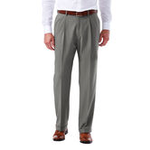 Big &amp; Tall E-CLO&trade; Glen Plaid Dress Pant, Med Grey view# 1