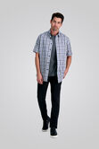 Plaid Button Down Shirt, Black view# 3