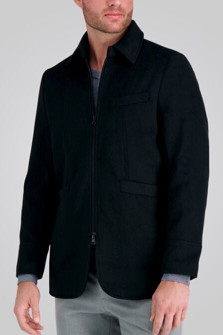 Full Zip Coat, Black view# 1