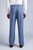 Premium Comfort Tonal Plaid Dress Pant, Chambray view# 4