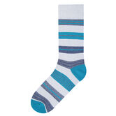 Avalon Stripe Socks, Turquoise view# 1