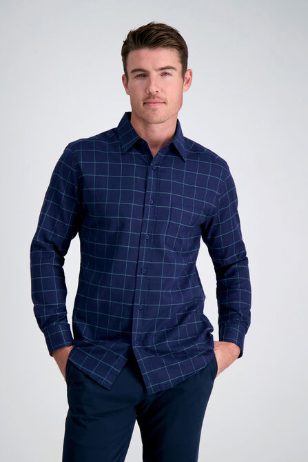 Large Windowpane Plaid Shirt,  view# 1