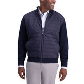 Quilted Nylon Sweater, Navy view# 1