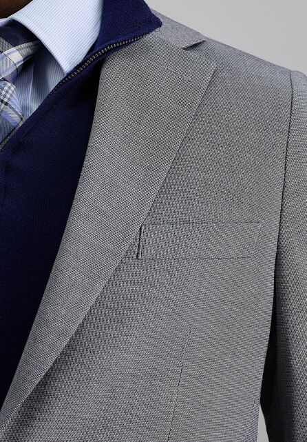 J.M. Haggar Micro Dobby Suit Jacket, Grey