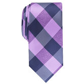 Walter Plaid Tie, Purple view# 1