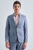 Smart Wash&reg; Tonal Plaid Suit Jacket, Chambray view# 3
