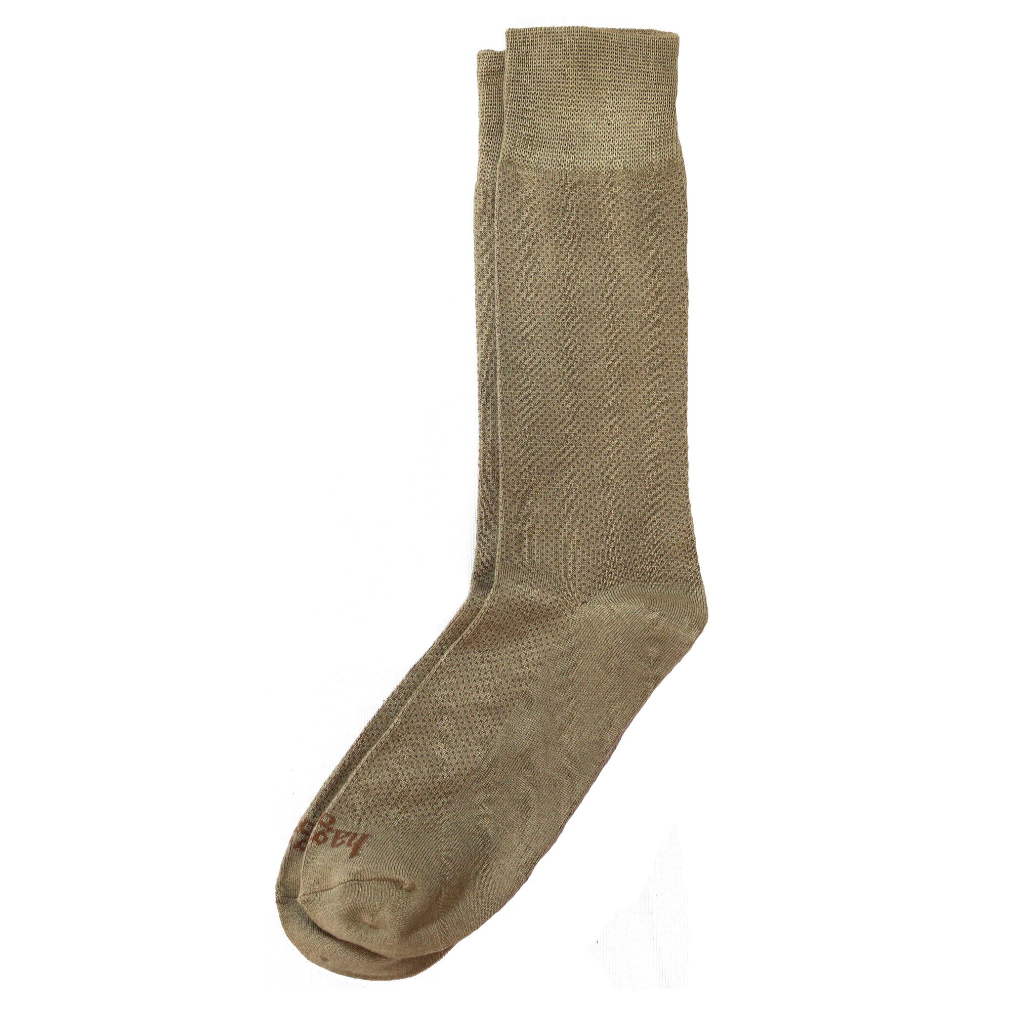 Haggar Dress Socks - Pin Dot British Khaki (H7001 Clothing Underwear & Socks) photo