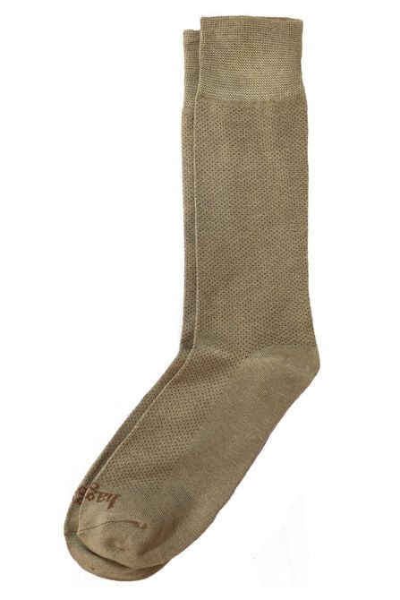 Dress Socks - Pin Dot, British Khaki view# 1