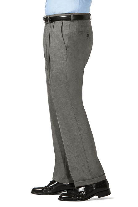 Big &amp; Tall J.M. Haggar Dress Pant - Sharkskin, Medium Grey view# 2