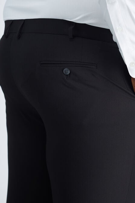 Big &amp; Tall Smart Wash&trade; Suit Separate Pant, Black view# 4