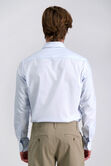 Premium Comfort Performance Cotton Dress Shirt - White &amp; Blue Stripe, Oatmeal view# 2
